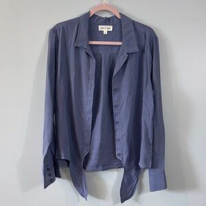 Cloth & Stone Blue Button-Up Shirt